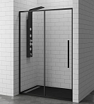 Душевая дверь в нишу RGW Stilvoll SV-12-B 140*195 профиль черный без поддона Душевая дверь в нишу RGW Stilvoll SV-12-B 140*195 профиль черный без поддона