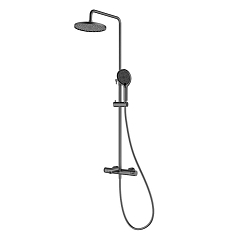Душевая стойка Raglo R32.24.09 с изливом графит Душевая стойка Raglo R32.24.09 с изливом графит