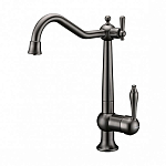 Смеситель Paulmark Retro Re213226-GM для кухни вороненая сталь Смеситель Paulmark Retro Re213226-GM для кухни вороненая сталь