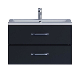 Тумба с раковиной Uperwood Foster 80 черная матовая