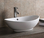 Накладная раковина Ceruttispa CR7027 59*38,5*19,5 белая, лодочка, с переливом Накладная раковина Ceruttispa CR7027 59*38,5*19,5 белая, лодочка, с переливом