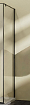Душевая стенка боковая Vincea Slim-N VSG-5SN900CLB 90*195 профиль черный матовый