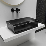 Накладная раковина прозрачная ABBER Kristall AT2803Onyx 60*40 черная Накладная раковина прозрачная ABBER Kristall AT2803Onyx 60*40 черная
