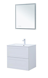 Комплект мебели Aquanet Терра 80 белый матовый Soft Touch (тактильный матовый) раковина Электра 80