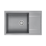 Кухонная мойка Paulmark Verlass PM317850-GRM 78*50 с крылом серый металлик Кухонная мойка Paulmark Verlass PM317850-GRM 78*50 с крылом серый металлик