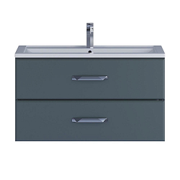 Тумба с раковиной Uperwood Foster 90 серый графит