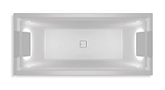 Встраиваемая акриловая ванна Riho Still Square Led 180х80 LR с подсветкой подголовников и сифоном (комплект)
