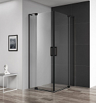 Душевой уголок Cezares SLIDER-A-2-80/90-C-NERO 80/90*80/90*195 профиль черный стекло прозрачное без поддона Душевой уголок Cezares SLIDER-A-2-80/90-C-NERO 80/90*80/90*195 профиль черный стекло прозрачное без поддона