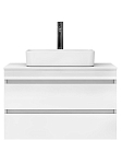 Тумба под раковину Vigo Urban 70 белая глянцевая со столешницей