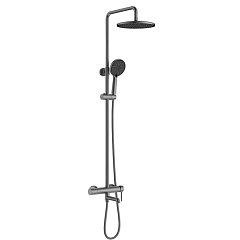 Душевая стойка Raglo R20.24.09 с изливом графит Душевая стойка Raglo R20.24.09 с изливом графит