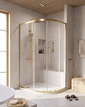 Душевой уголок Cezares Relax 304-RH-2-120/90-C-BORO 120*90*200 профиль брашированное золото без поддона Душевой уголок Cezares Relax 304-RH-2-120/90-C-BORO 120*90*200 профиль брашированное золото без поддона
