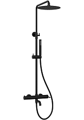 Душевая стойка Vincea Villa VSFS-1VL1MB с изливом черный матовый