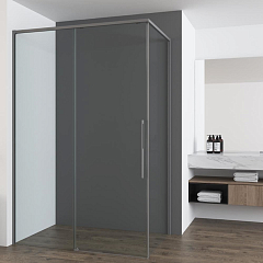 Душевой уголок Vincea Ultima 100*100*200 профиль вороненая сталь без поддона