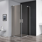 Душевой уголок Cezares SLIDER-A-2-100/110-BR-Cr 100/110*100/110*195 профиль хром стекло бронзированное без поддона Душевой уголок Cezares SLIDER-A-2-100/110-BR-Cr 100/110*100/110*195 профиль хром стекло бронзированное без поддона