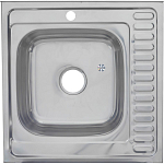 Кухонная мойка Melana 60*60*16 накладная прямоугольная с сифоном L
