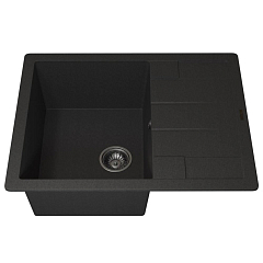 Кухонная мойка Uperwood Quartz UPD-03 65х51 черная матовая Кухонная мойка Uperwood Quartz UPD-03 65х51 черная матовая