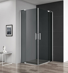 Душевой уголок Cezares SLIDER-AH-2-70/80-100/110-GRIGIO-Cr 100/110*70/80*195 стекло тонированное без поддона Душевой уголок Cezares SLIDER-AH-2-70/80-100/110-GRIGIO-Cr 100/110*70/80*195 стекло тонированное без поддона