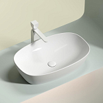 Накладная раковина Ceramicanova Element 60*38 овальная белый глянец Накладная раковина Ceramicanova Element 60*38 овальная белый глянец