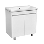 Тумба с раковиной Stella Polar Фаворита 80 белый глянец Тумба с раковиной Stella Polar Фаворита 80 белый глянец