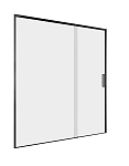 Душевая дверь в нишу Aquanet Pleasure Evo AE65-N150-BT 150*190 L/R черн.анод./прозр. Easy Clean без поддона