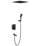 Душевой комплект Timo Selene SX-2039/03SM с изливом черный матовый Душевой комплект Timo Selene SX-2039/03SM с изливом черный матовый